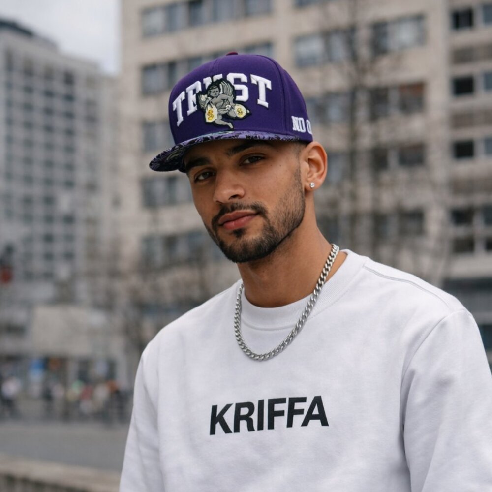 Purple Trust Snapback Cap